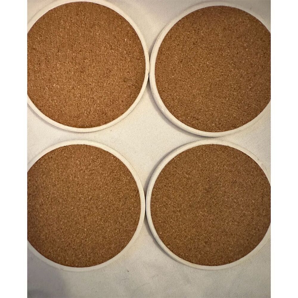 Disney Mickey & Minnie Mouse Christmas Coasters Set of 4 White - Picture 6 of 6